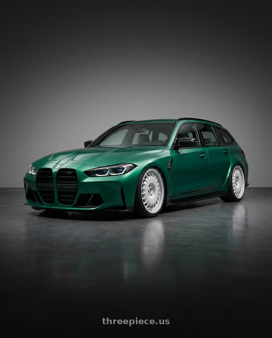2026 Bmw m3 touring with Rotiform RC205 PMF 5X112 20x8.5 +35 GLOSS SILVER wheels