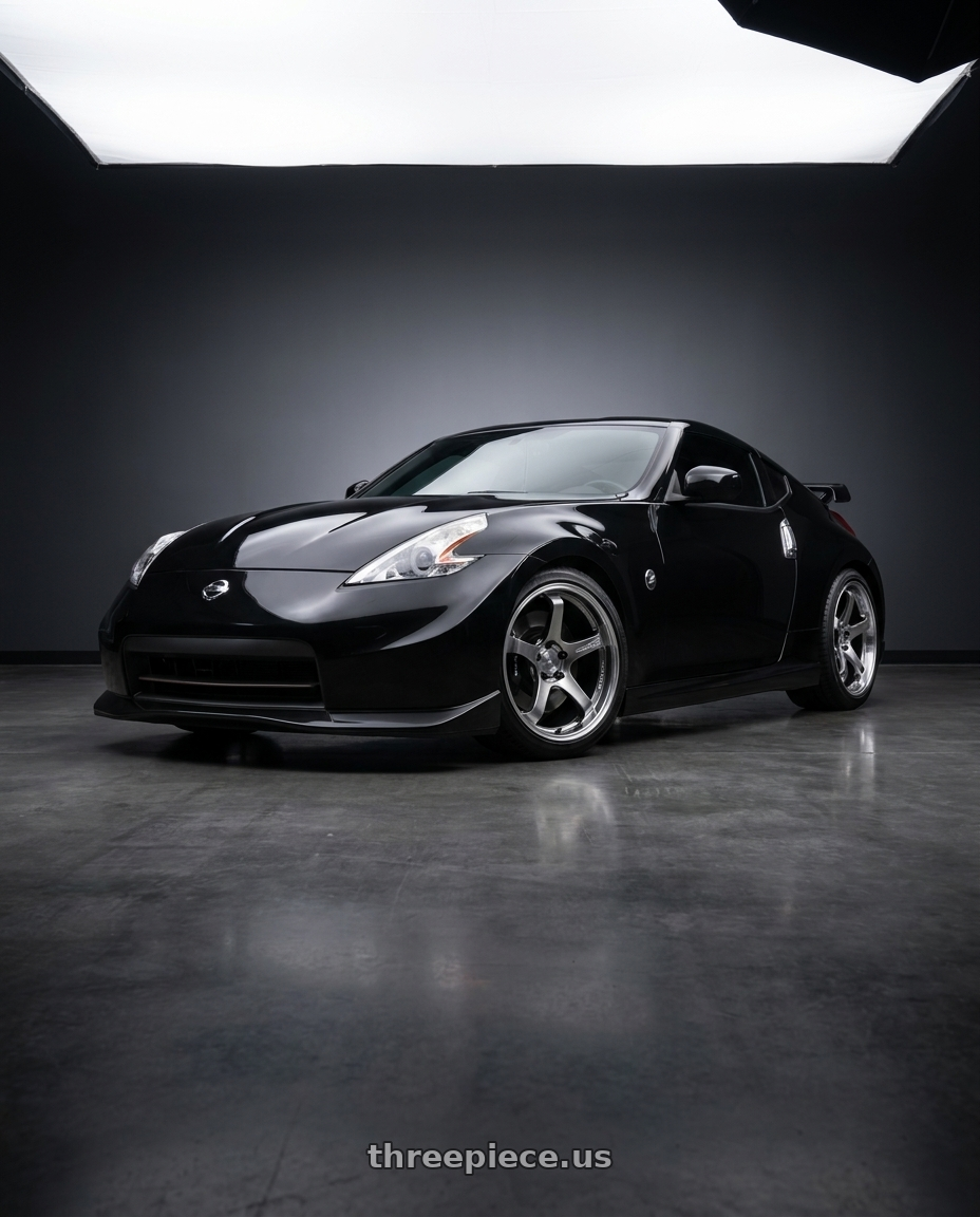 2009 Nissan 370z Nismo with Advan Racing GT BEYOND 5x114.3 19x10.5 +24 MACHINING & HYPER PLATINUM BLACK wheels