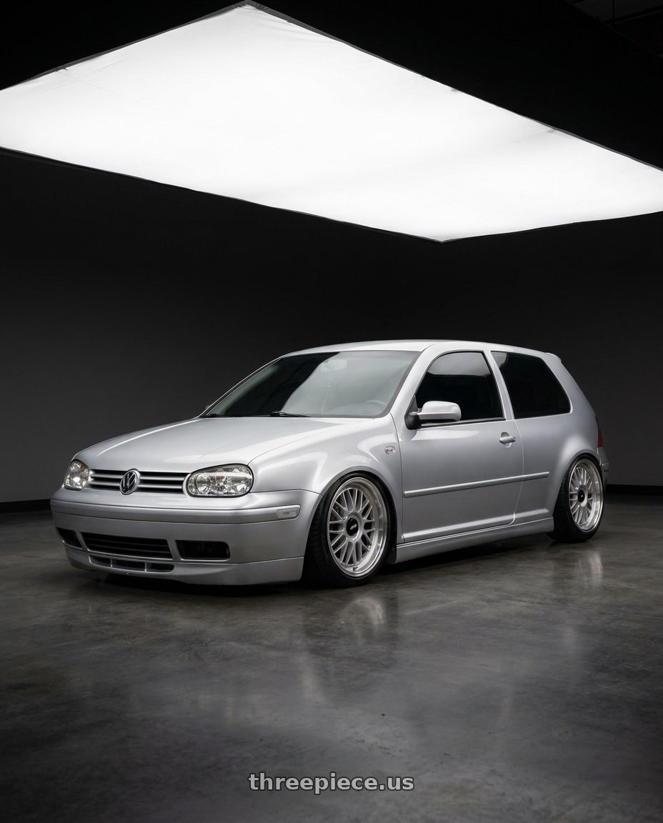 2002 VW GTI with Rotiform 1PC R170 DTM 5X100/5X112 18X8.5 +35 SILVER wheels