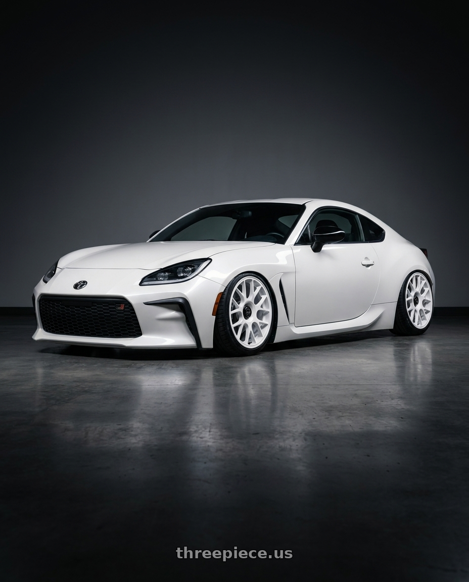 2016 Scion FR-S with fifteen52 APEX 5x100 / 5x114.3 18x8.5 +35 RALLY WHITE (GLOSS WHITE) wheels