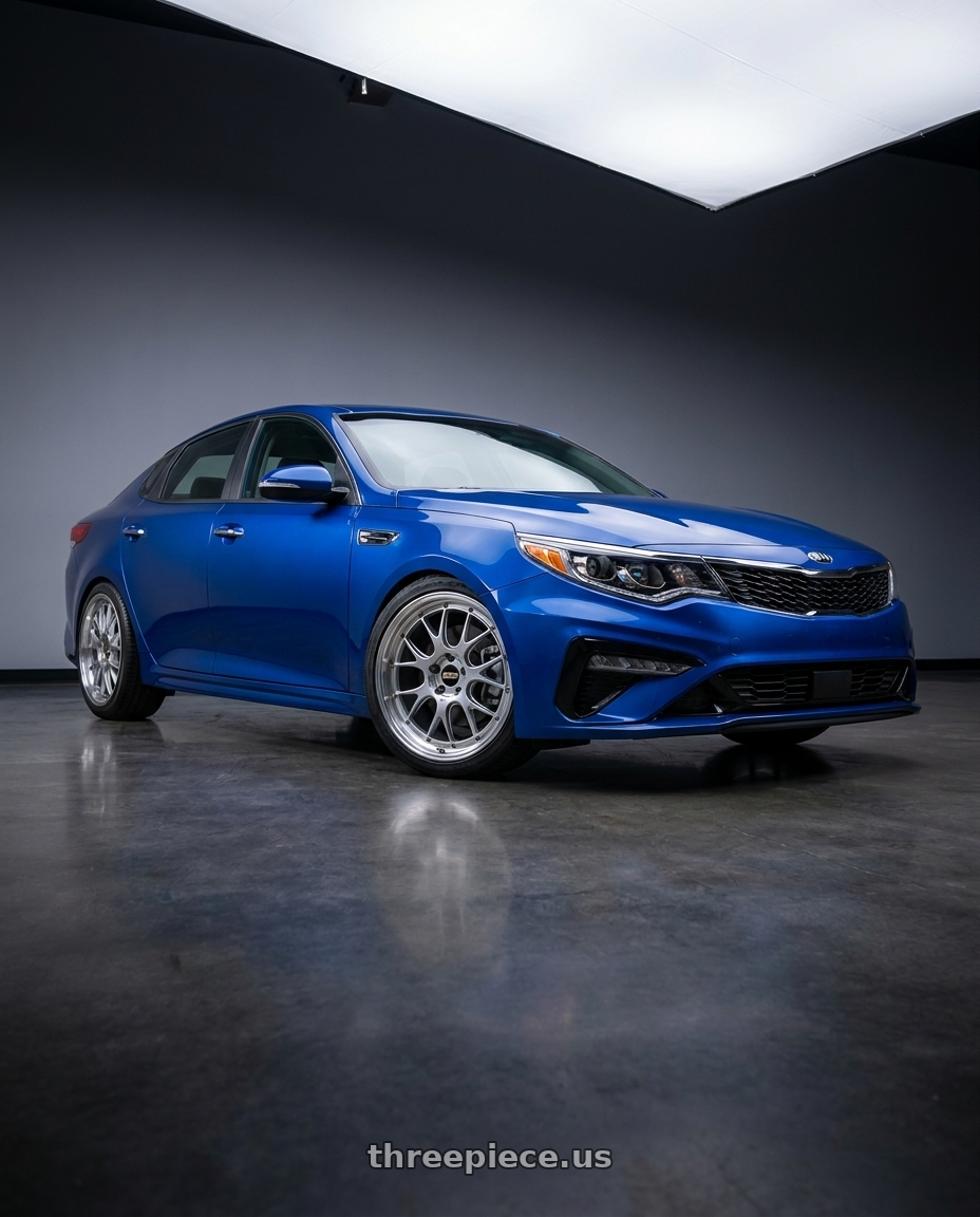 2019 kia optima s with BBS LM-R 5x114.3 19x8.5+43 Diamond Silver wheels