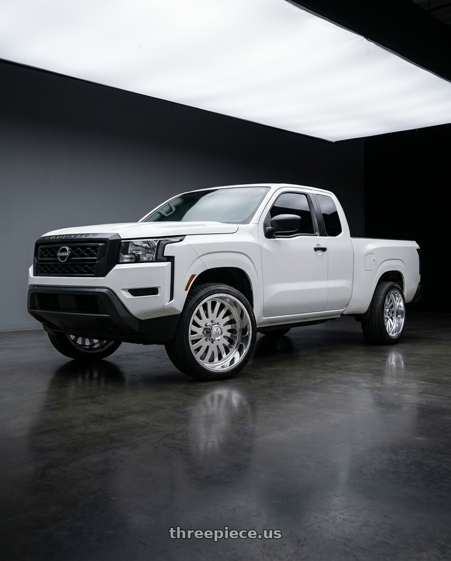 2025 Nissan frontier kingcab with American Force AFW 74 OCTANE SS 8X180 22X10 -25 POLISHED wheels