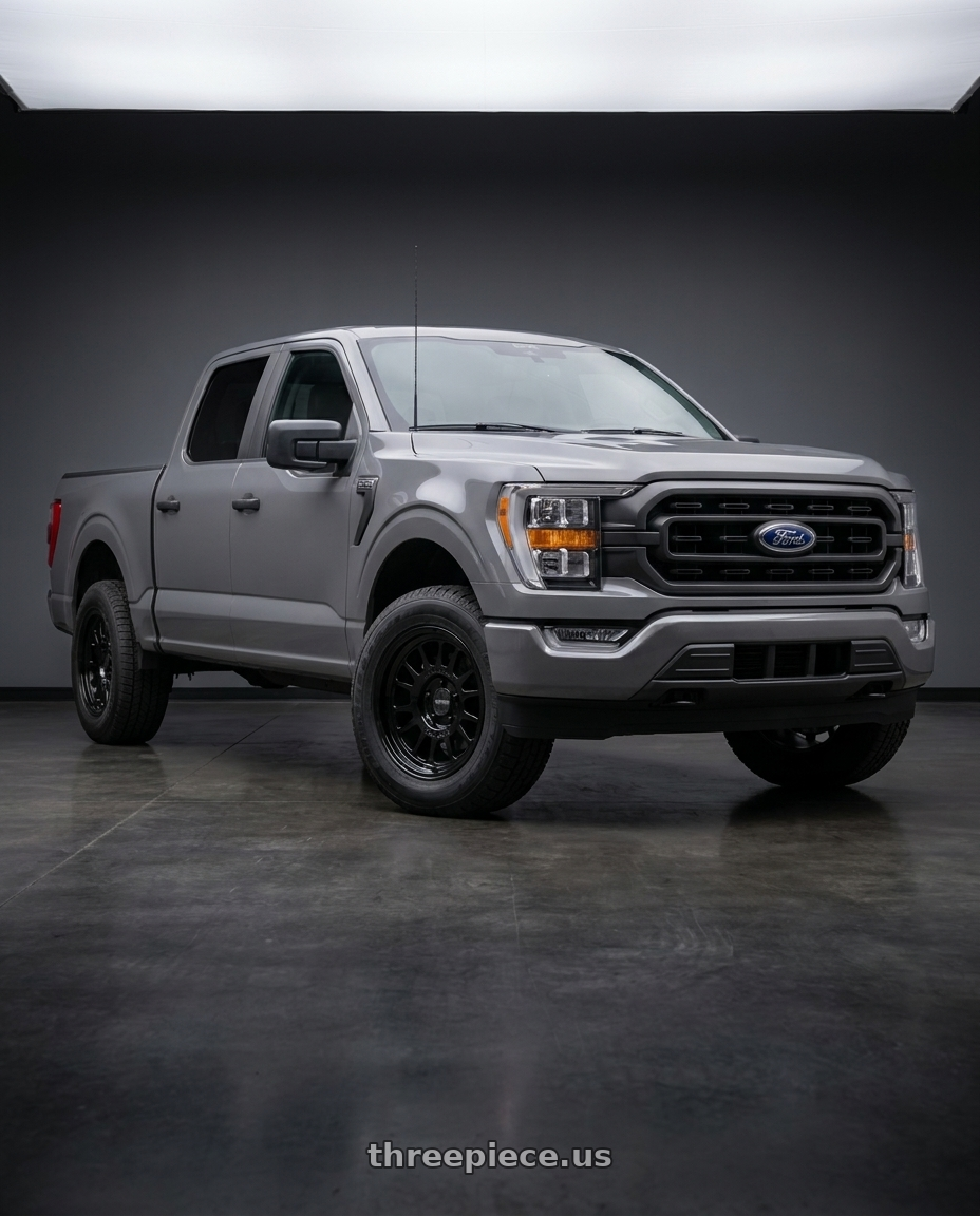 2021 Ford F-150 XL with Method Race Wheels 318B 6X135 17x8.5 +0 GLOSS BLACK wheels