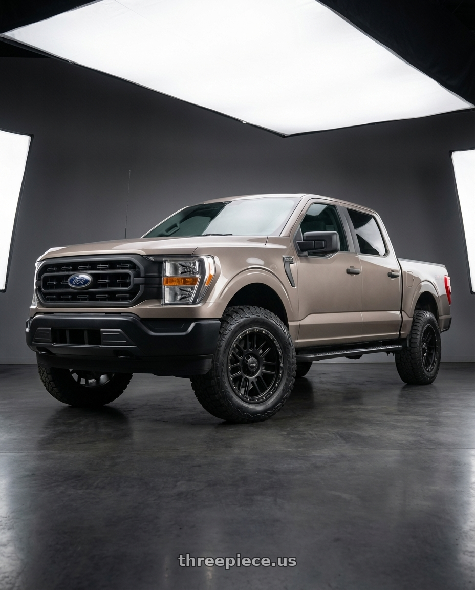 2013 Ford F-150 with Vision Off-Road 111 Nemesis 6x135 20x9+0 Matte Black wheels