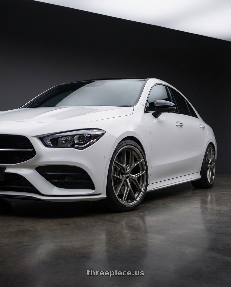 2023 Mercedes-Benz CLA C118 with BBS CC-R 5x112 19x9.0+42 Satin Platinum wheels
