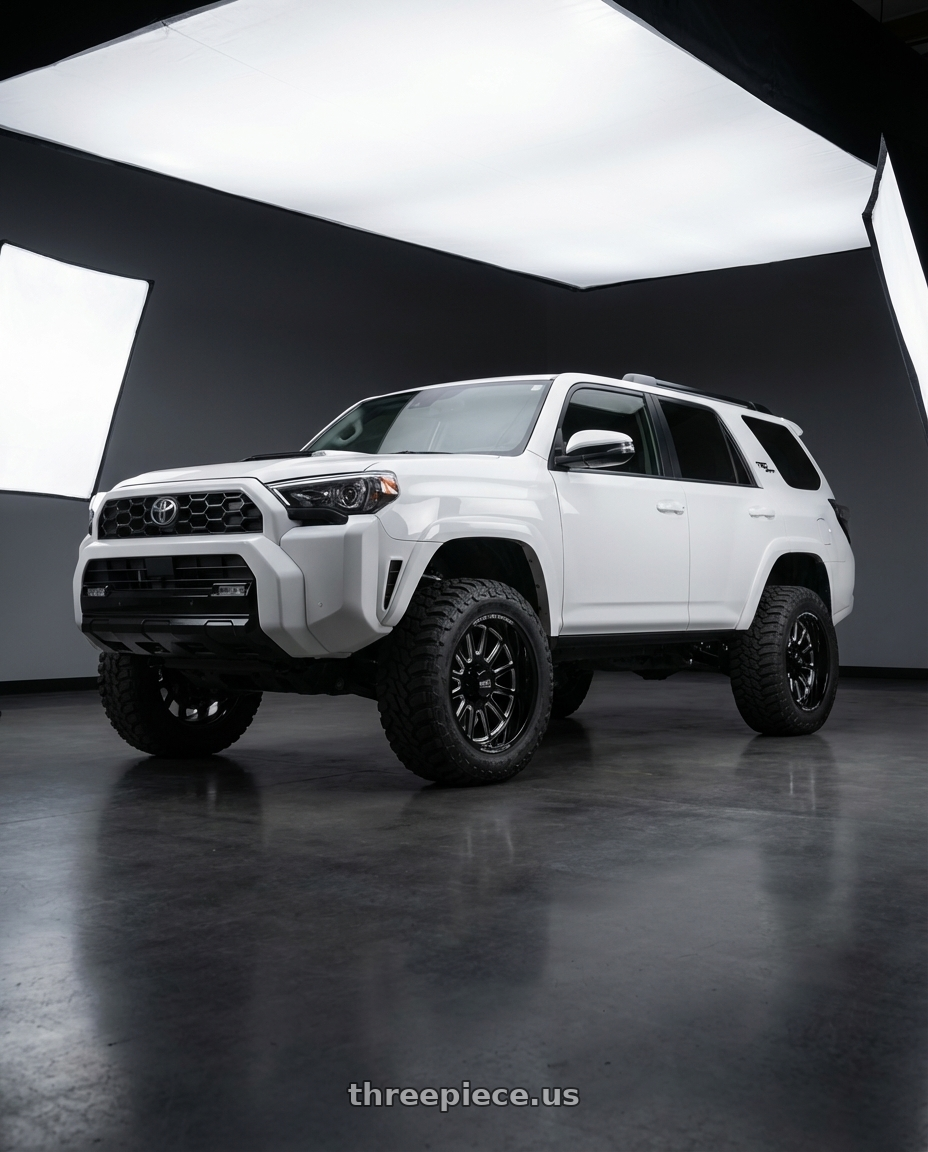 2022 Toyota 4Runner with Moto Metal MO401 6X139.7 20X10 -24 GLOSS BLACK MILLED wheels