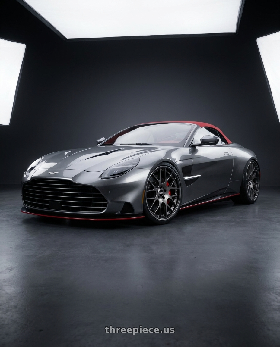 2026 Aston Martin Vantage Volante with BBS CH-RII 5x130 22x11.5 +50 Satin Platinum Center Black Lip SS Rim Protector wheels