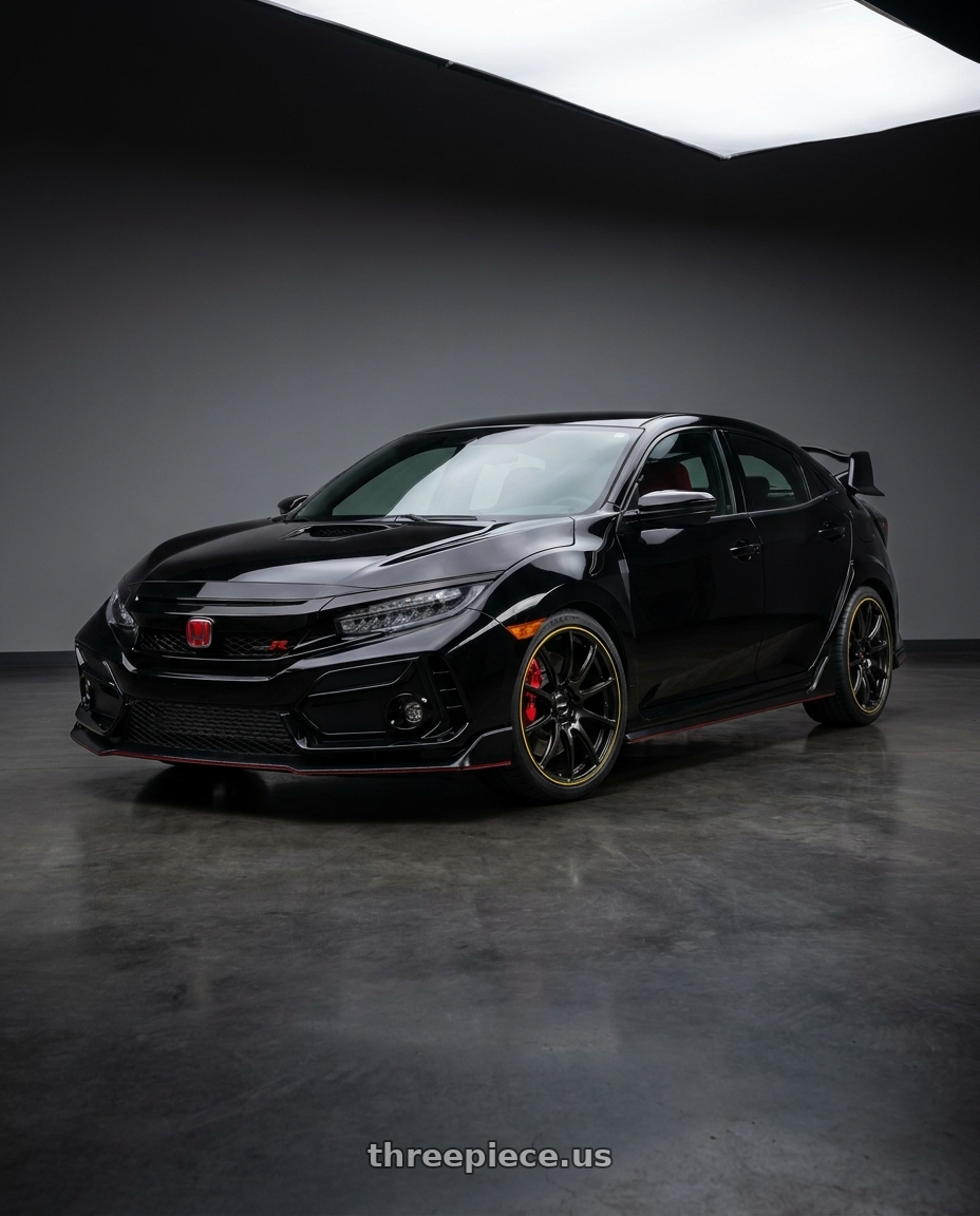 2021 Honda Civic Type R with Gram Lights 57Transcend Unlimit Edition 5x100 18x9.5+38 Face-2 wheels