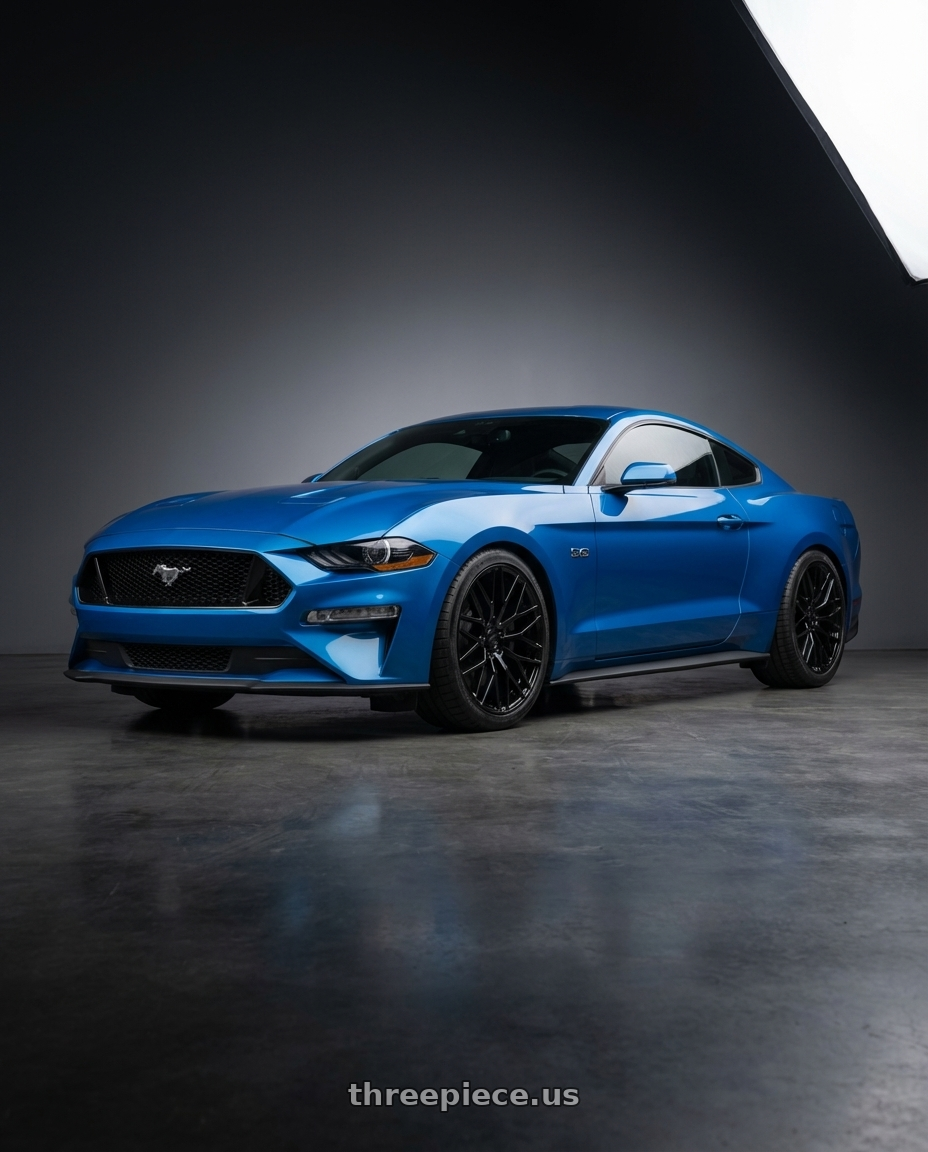 2022 Ford Mustang GT with Avant Garde Wheels M520R 5X114.3 19x8.5 +35 Gloss Black wheels