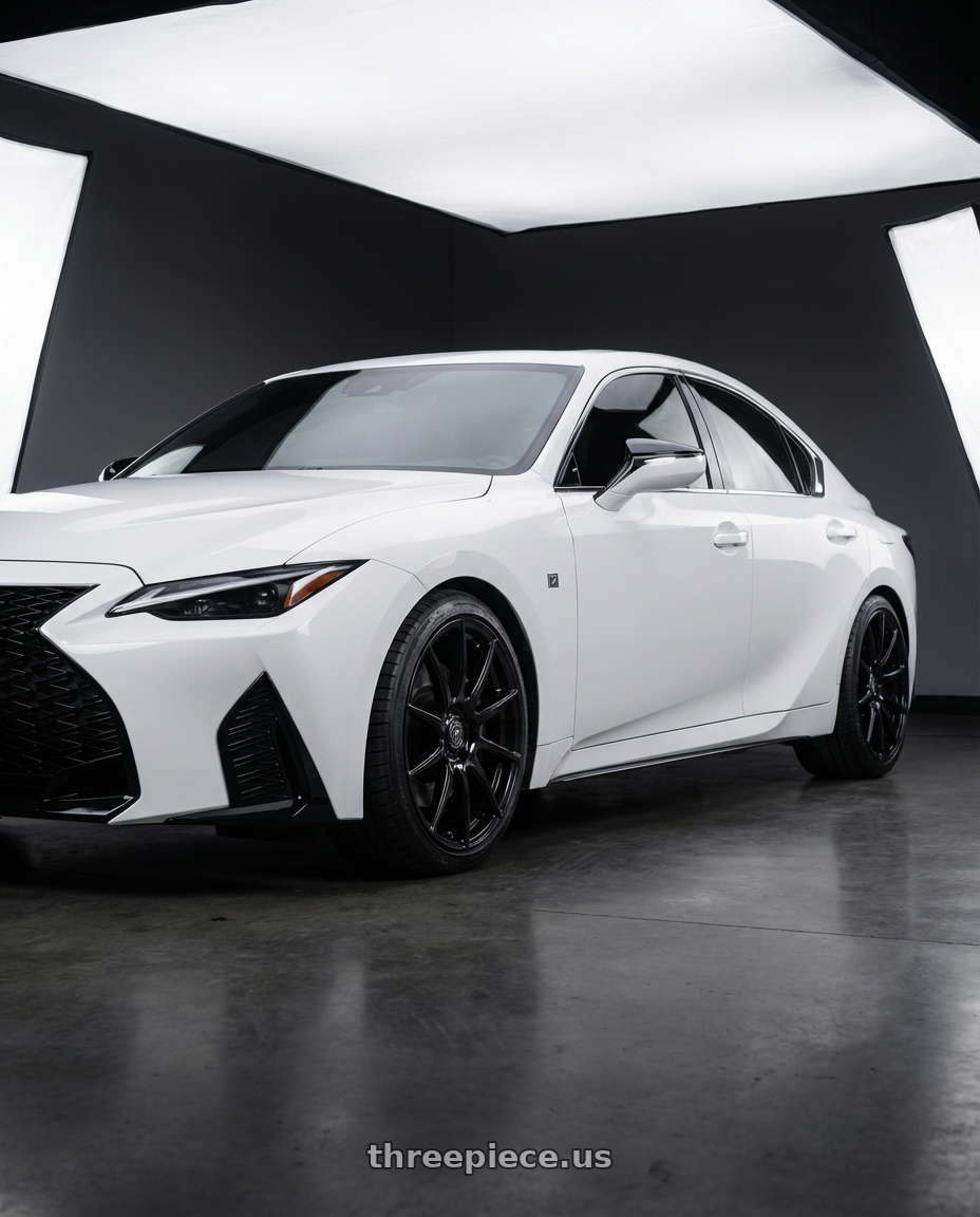 2018 Lexus IS 350 F Sport with Forgestar CF10 5x114.3 19x9 +35 Gloss Black wheels