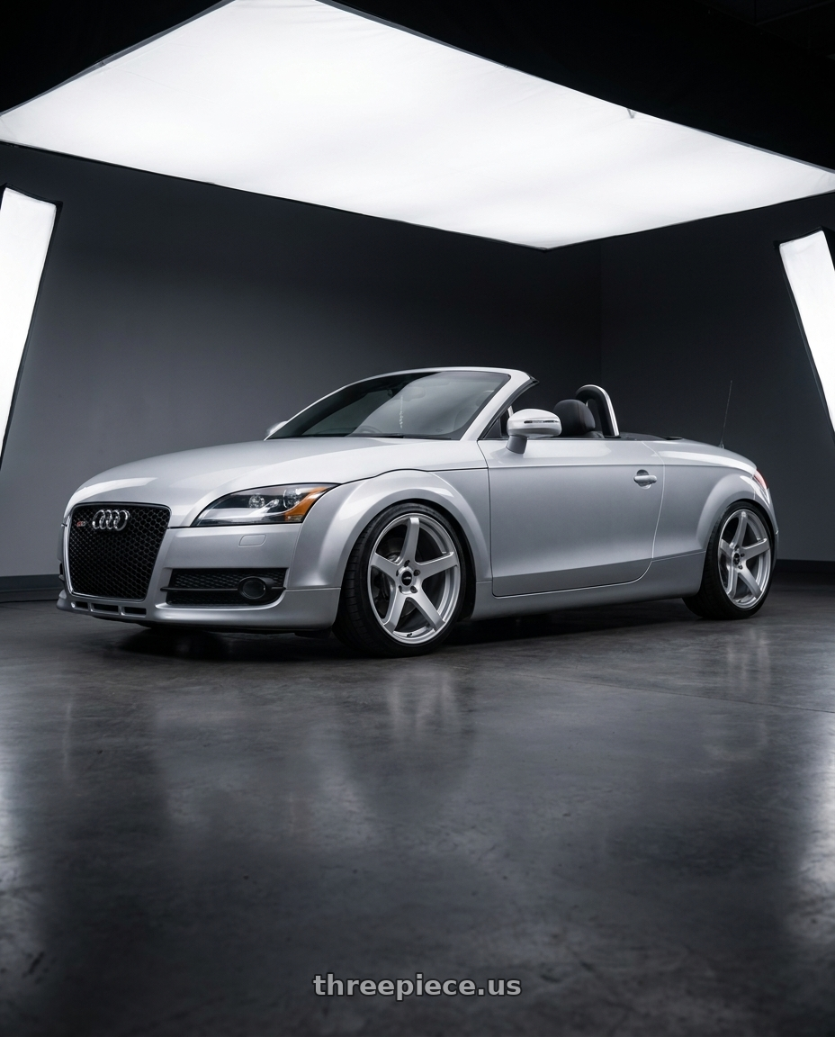 2008 Audi TT with Enkei Kojin 5x114.3 18x8+40 Matte Silver wheels