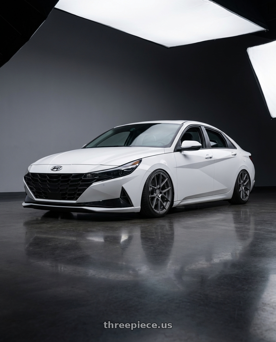 2024 Hyundai Elantra N with Avant Garde Wheels M510 5X114.3 19x9.5 +40 Dolphin Grey wheels