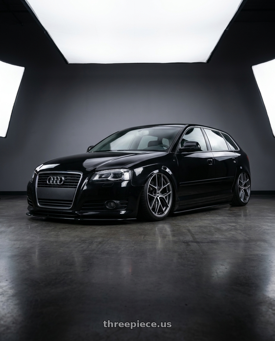 2012 Audi A3 8P with BBS CC-R 5x112 19x9.0+42 Graphite w/ Diamond Cut Face wheels