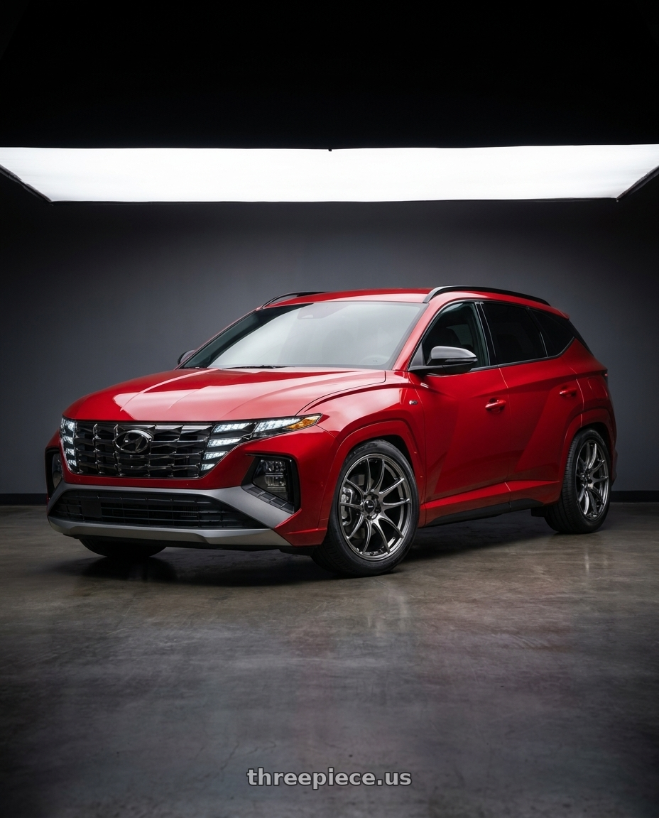 2022 Hyundai Tucson N line with Vors TR4 5x100 17x8  +35 Hyper Black wheels