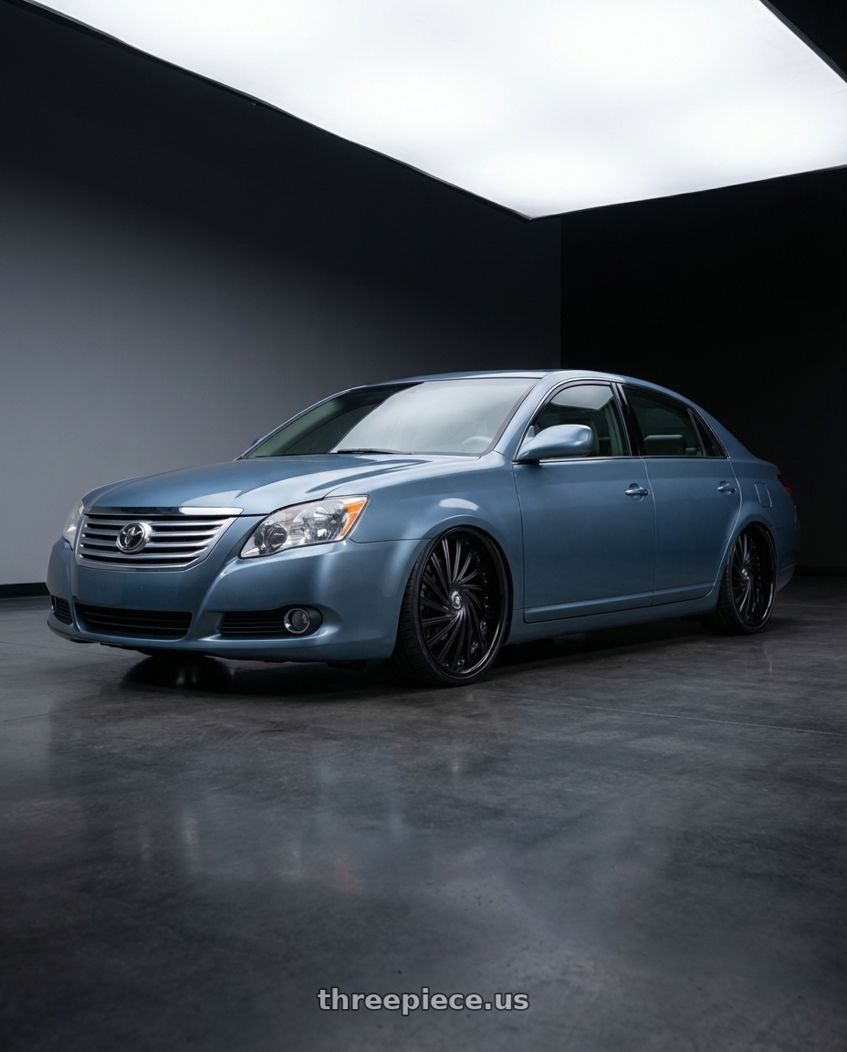 2008 Toyota Avalon with DUB 2PC S241 DAZED 5X120.65/5X127 24X10 +5 MATTE BLACK DOUBLE DARK TINT wheels