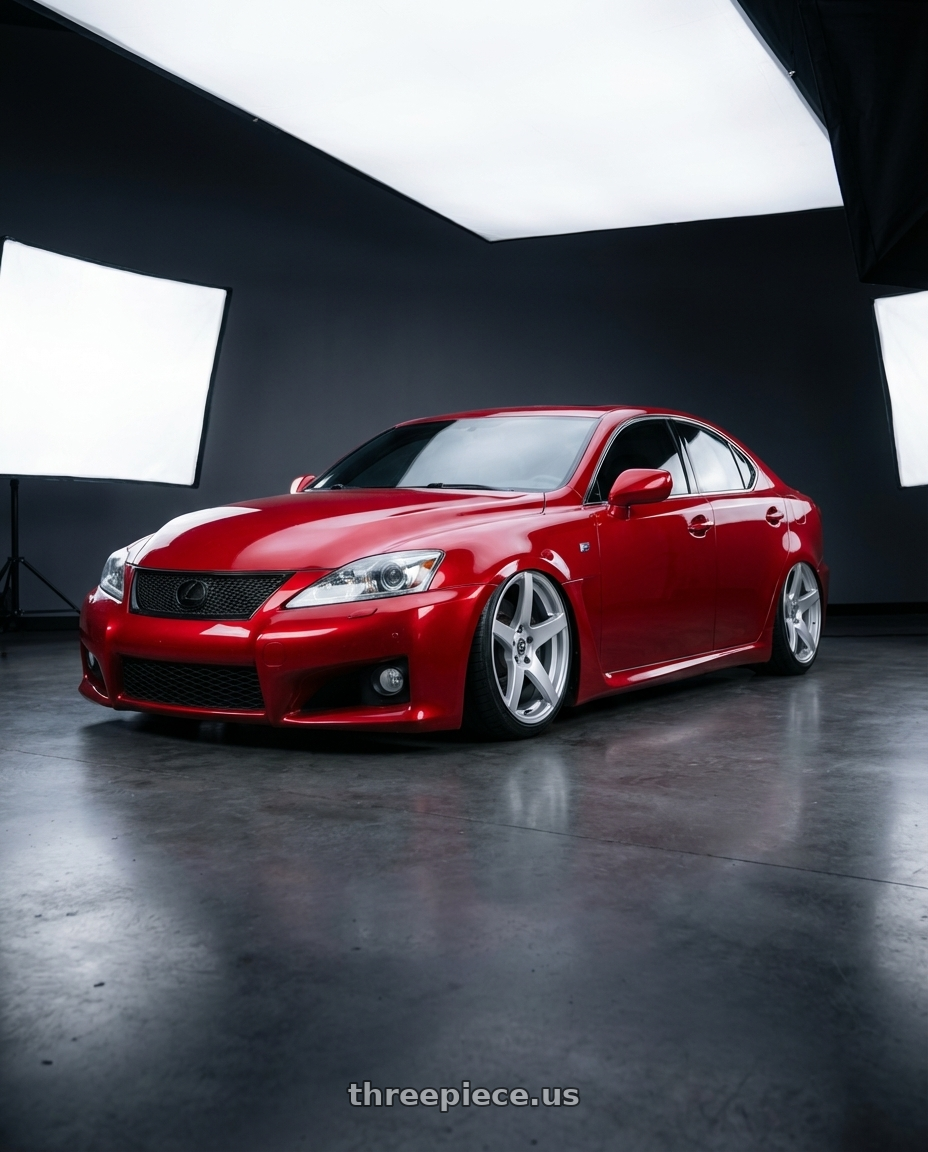 2012 Lexus IS-F with Forgestar CF5 5x114.3 19x10 +42 Gloss Silver wheels