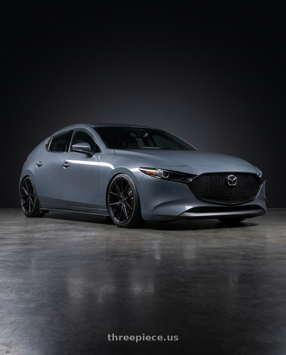2023 Mazda Mazda3 Turbo with Niche 1PC M117 MISANO 5X114.3 18X8 +40 MATTE BLACK wheels