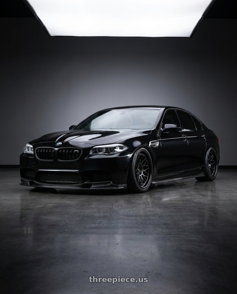 2015 BMW M5 with BBS LM-R 5x120 20x11 +40 Diamond Black Center and Barrel wheels