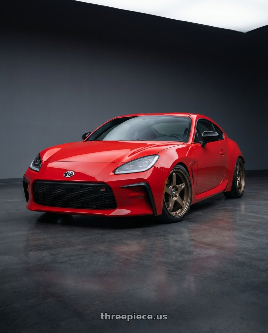 2024 Toyota GR86 with ESR Wheels APEX SERIES AP5 5x114.3 18x8.5 +30 Matte Bronze wheels