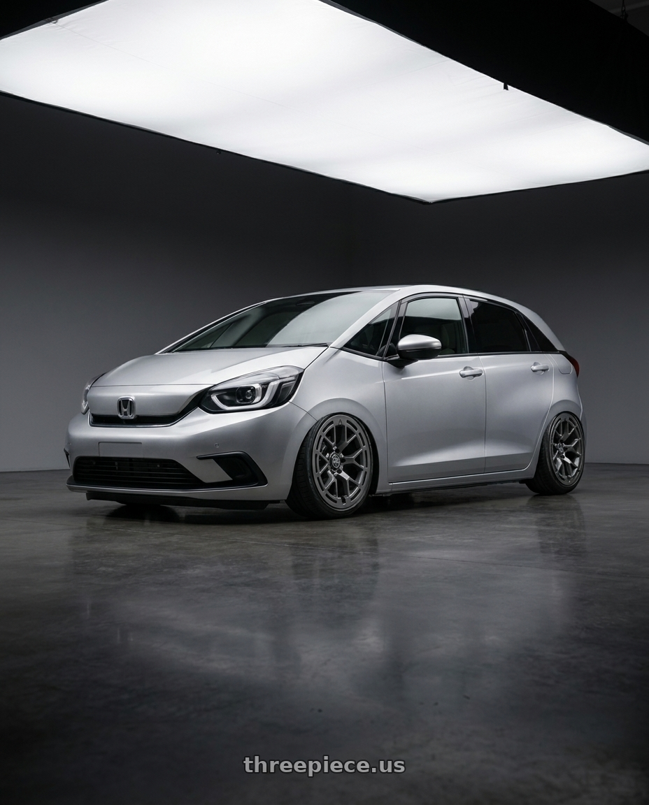 2025 Honda fit ehev with RTR 950SC Tech 6 Ranger/Bronco 6x139.7 17x9 +30 Satin Charcoal wheels