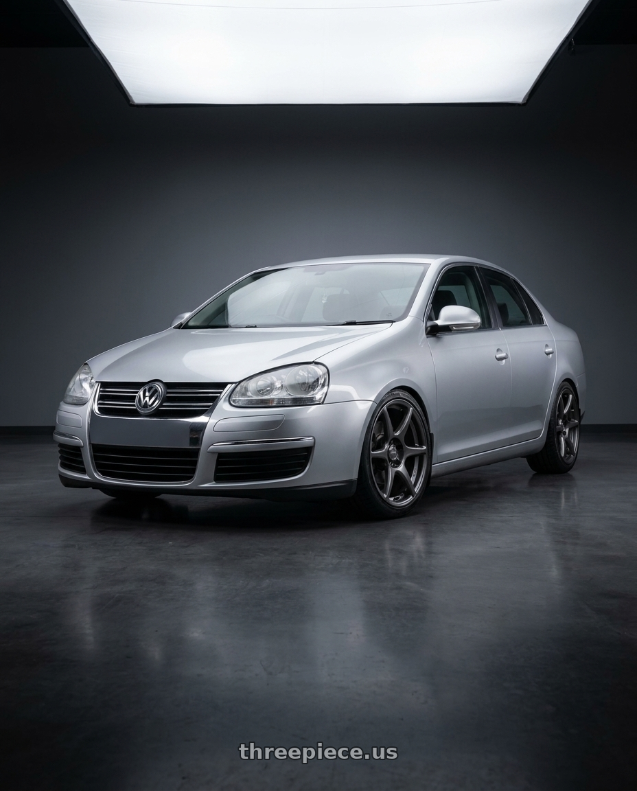 2009 Volkswagen Jetta GLI MK5 with Kansei K11G Tandem 5X112 18x8.5 35 Gunmetal wheels