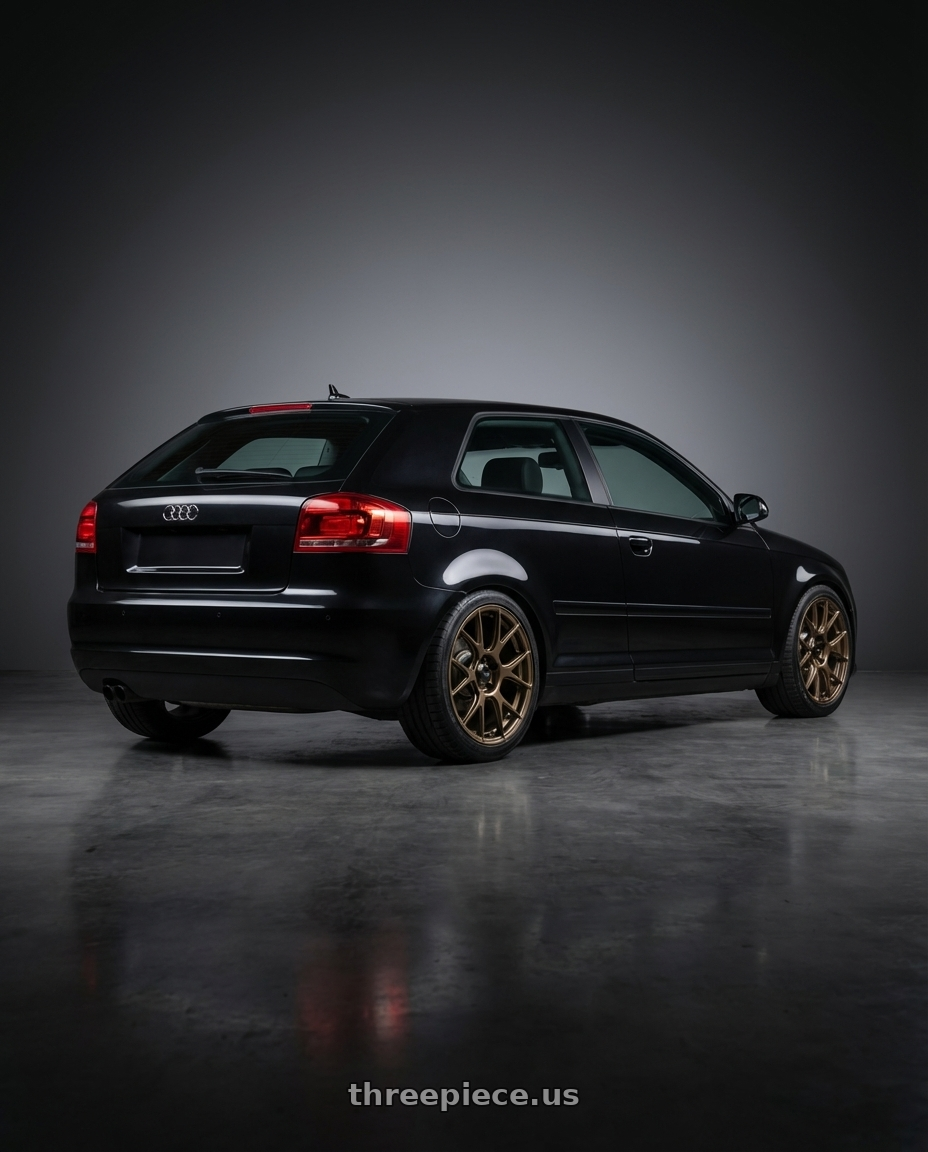 2022 Audi A3 with Volk Racing Te37 Ultra M Spec 5x112 19x9523 19x10535 Bronze Almite Toyota Supra Mk5 Spec 19x95 Et23 wheels