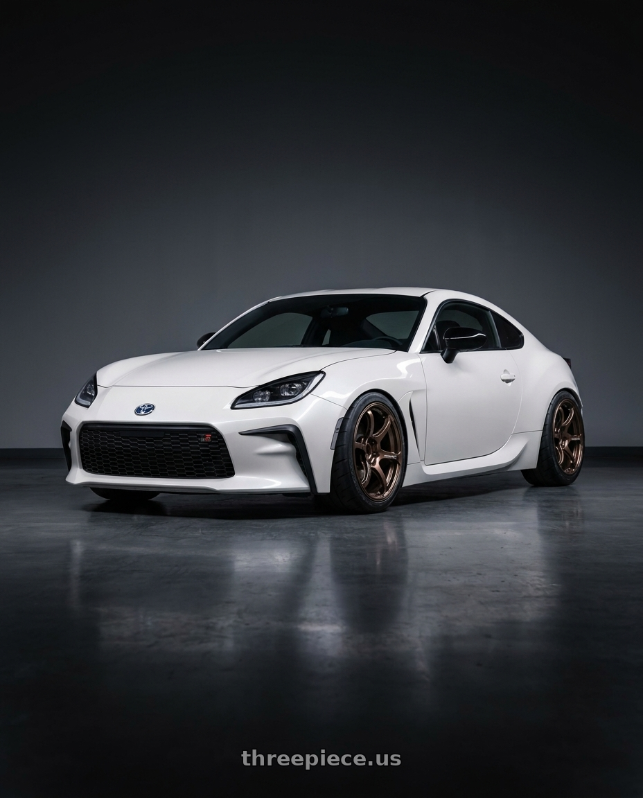 2022 Toyota GR86 with Advan Racing RG-4 5x114.3 18x9.5 +35 RACING COPPER BRONZE wheels