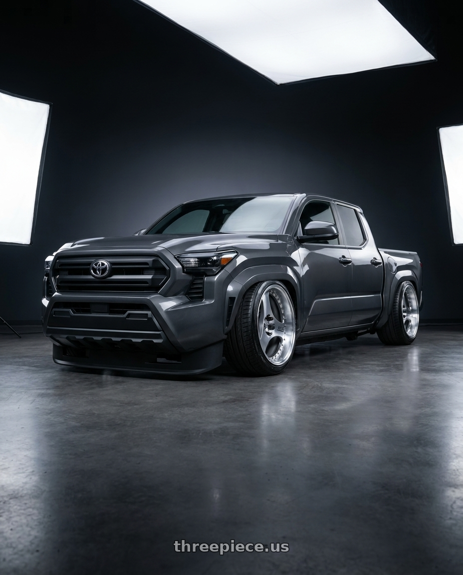 toyota tacoma 4th gen 2024 sr rwd with Advan Racing ONI2 PROGRESSIVE 5x114.3 20x11.0 +15 MACHINING & DIAMOND CUT wheels