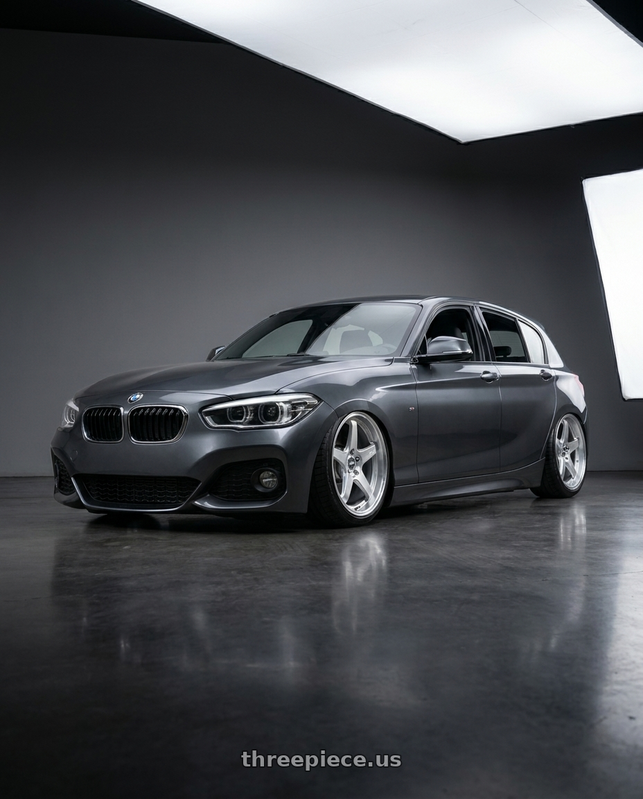 2018 Bmw F20 Lci 120I Msport Mineral Grey with ESR Wheels APEX SERIES AP5 5x120 19x9.5 +22 Hyper Silver wheels