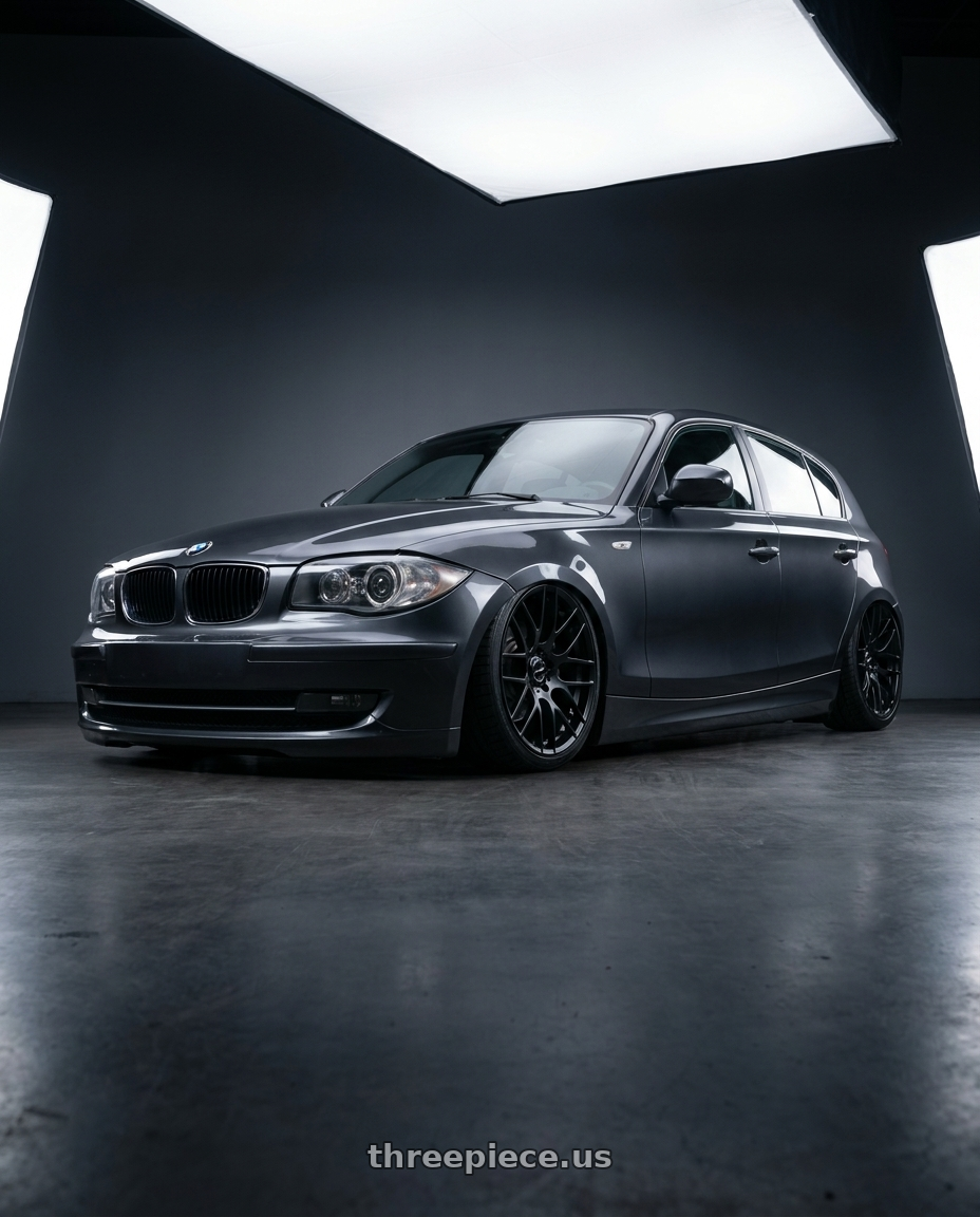 2012 BMW 1 Series E82 with Avant Garde Wheels M359 5X120 19x9 +18 Matte Black wheels