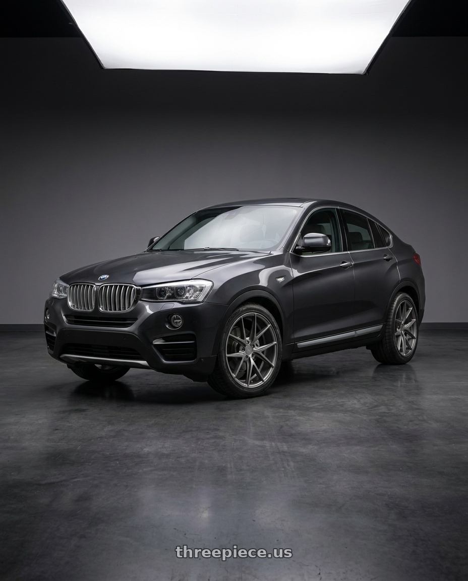 2016 Bmw X4 with Niche 1PC M116 MISANO 5X120 18X8 +40 MATTE GUN METAL wheels