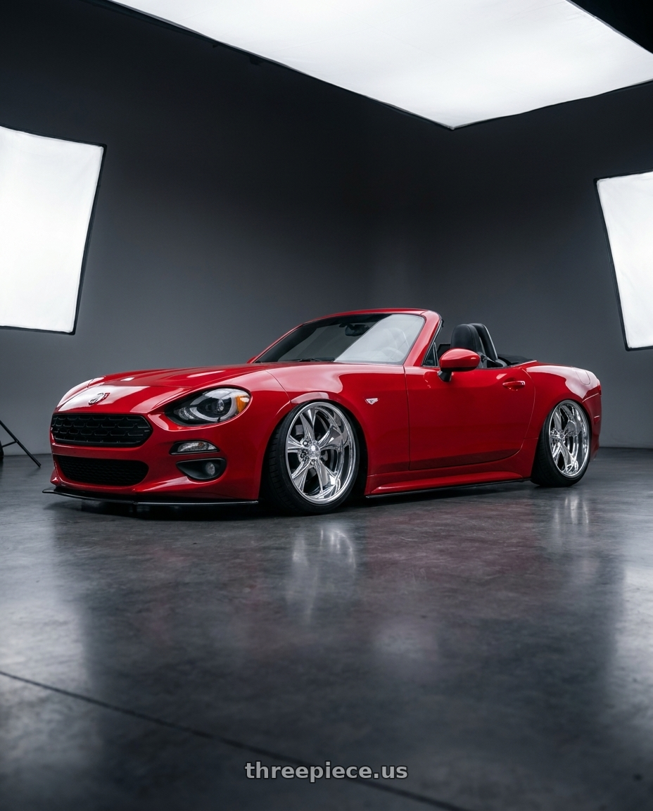 2018 fiat spider124 with Foose 2PC F201 NITROUS 5X120.65 17X7 +0 HIGH LUSTER POLISHED wheels