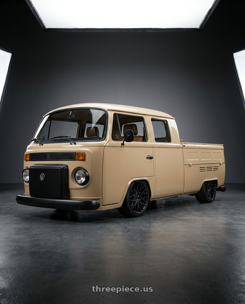 Vw kombi 1984 diésel  with Rotiform 1PC R112 BLQ 5X112 18X8.5 +35 MATTE BLACK wheels