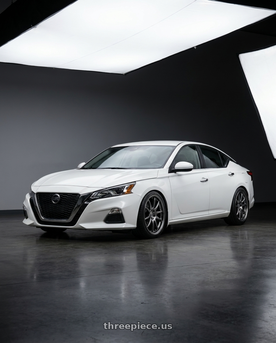 2019 Nissan Altima S with Aodhan DS02 5x114.3 19x9.5+22 Hyper Black wheels