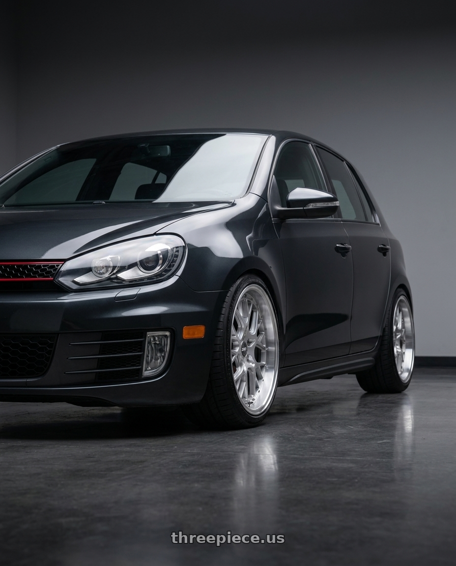 2013 volkswagen gti with ESR Wheels CS SERIES CS11 5x100 18x8.5 +30 Hyper Silver wheels