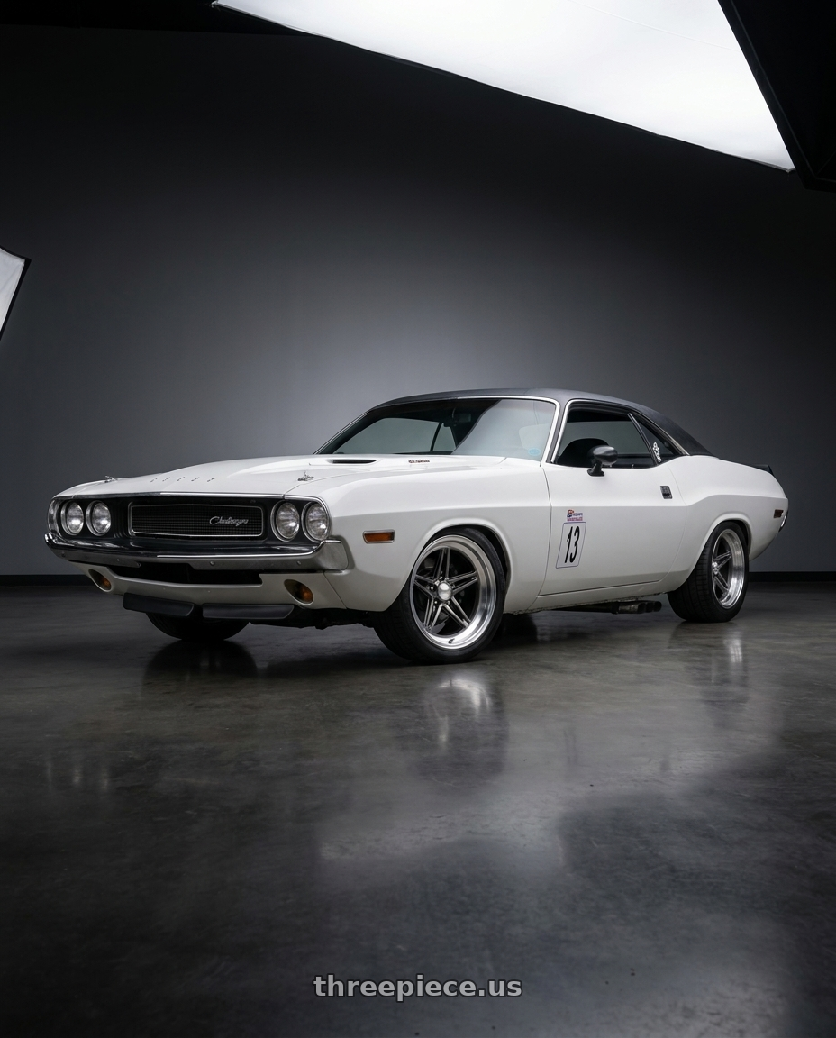 1970 dodge challenger with American Racing Vintage VN514 GROOVE 5X114.3 18X10 0 ANTHRACITE W/ DIAMOND CUT LIP wheels