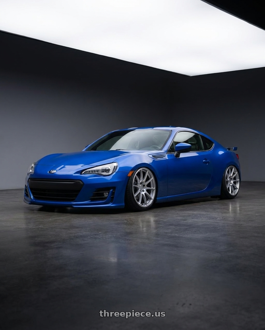 2017 Subaru BRZ with Ssr Gtv02 5x100 18x8.5+44  GLARE SILVER wheels