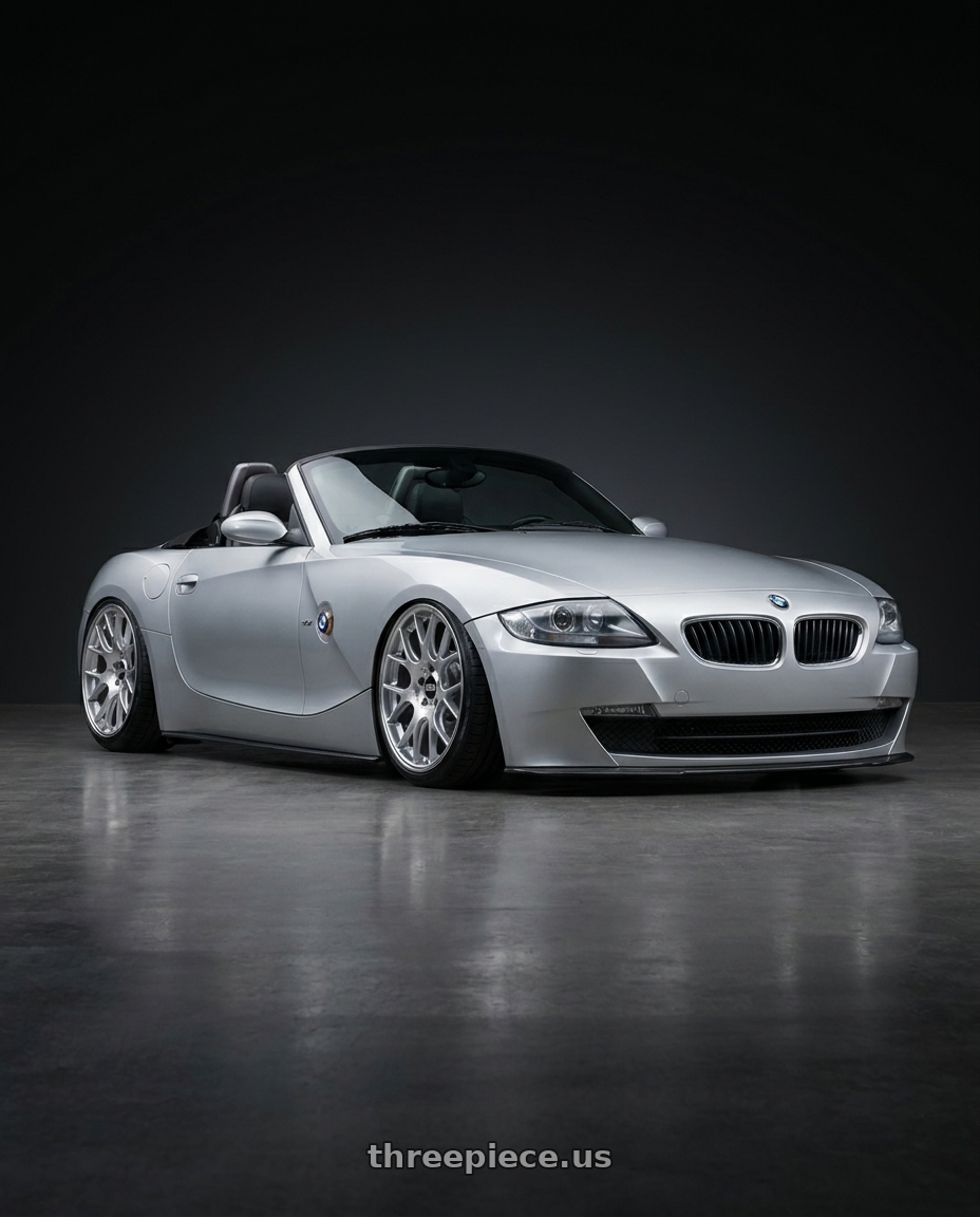 2005 Bmw z4 with BBS CH-R 5x112 20x10.5 +25 Brilliant Silver Polished Rim Protector wheels