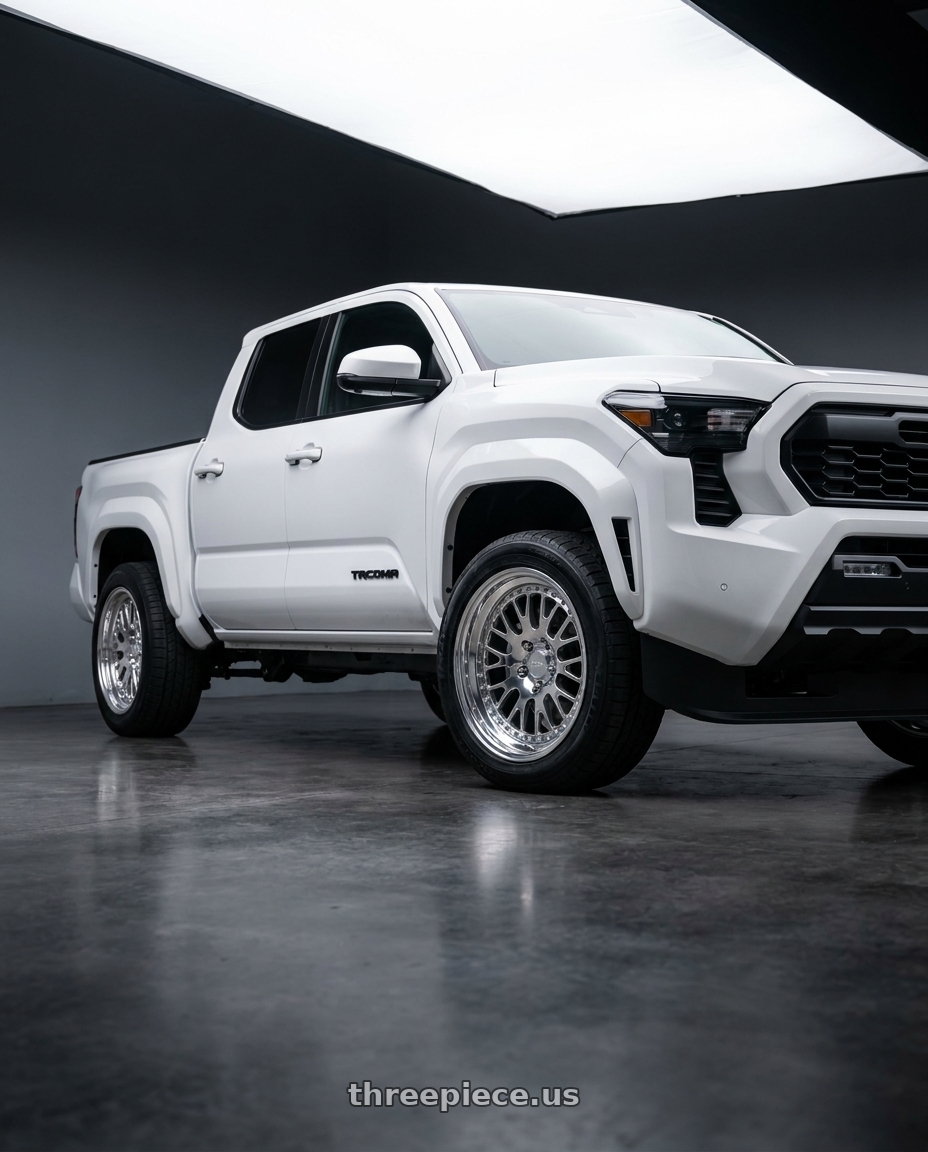 2024 Toyota Tacoma TRD Sport with CCW CZ08 6x139.7 18x7.5 +40 Polished wheels