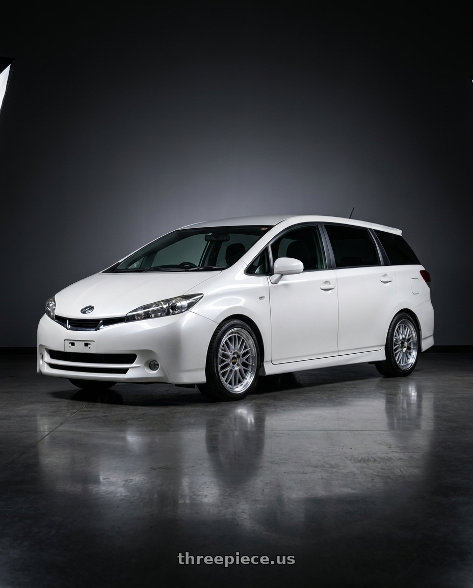2011 TOYOTA WISH with BBS LM 5x114.3 17x7.5+38 Diamond Silver wheels