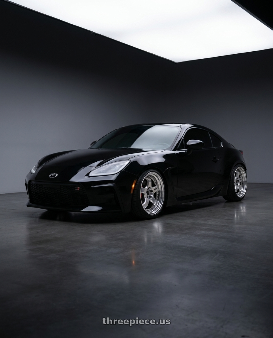 2024 toyota gr86 performance package with Work Meister S1 3P 5x100 18x8.5+41 A Disk Bright Buff Finish wheels