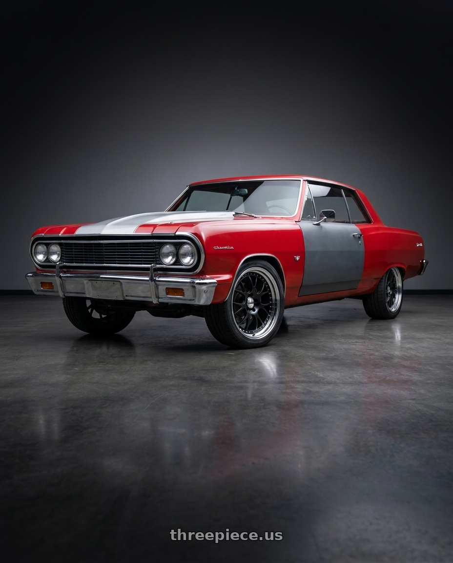 1964 Chevrolet chevelle ss with SSR Professor MS3 5x120.65 19x7.5+10 MD Disk Flat Black wheels