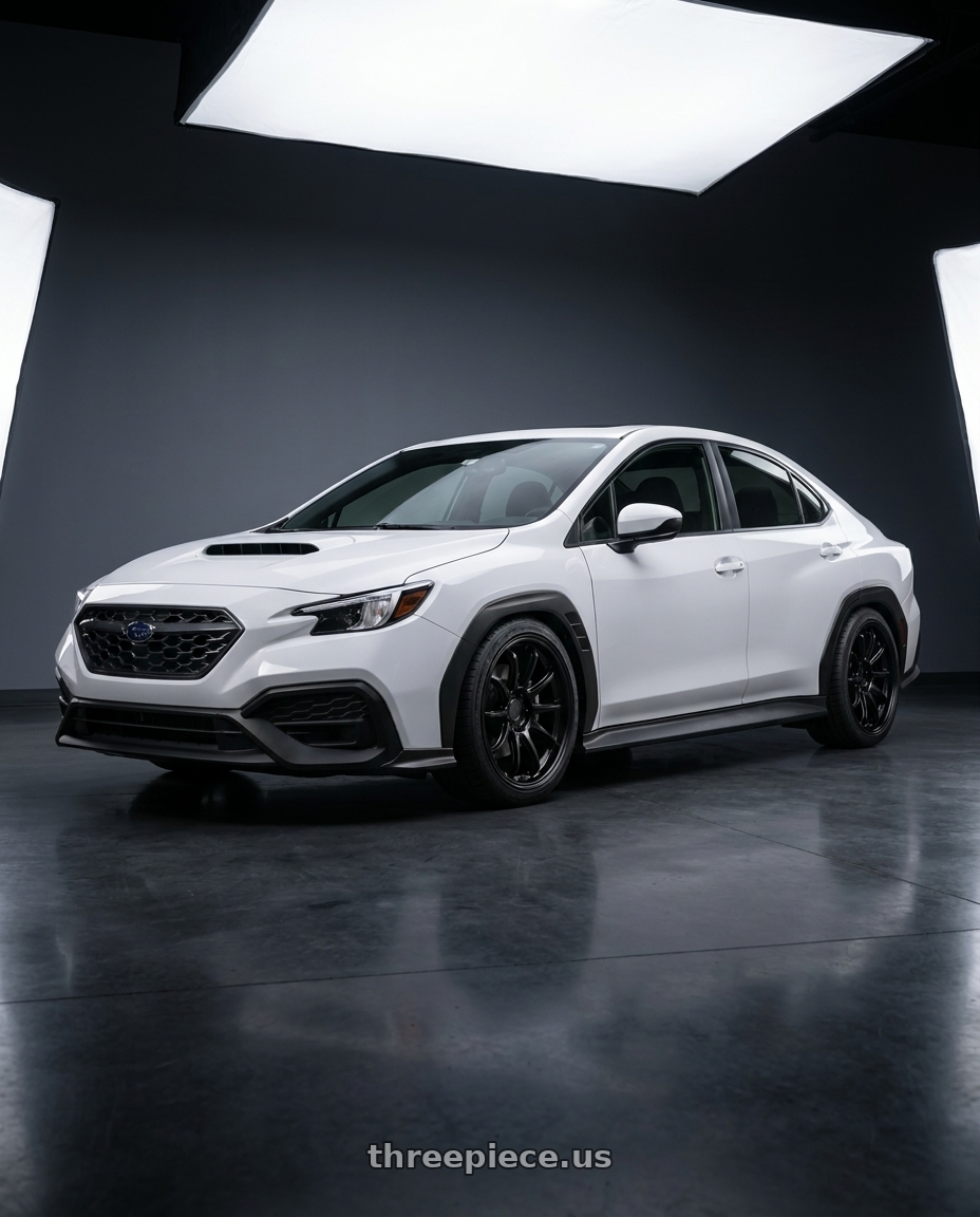 2023 subaru wrx premium with KATANA RACING HR06 5x114.3 18x9.5 +38 Matte Black wheels