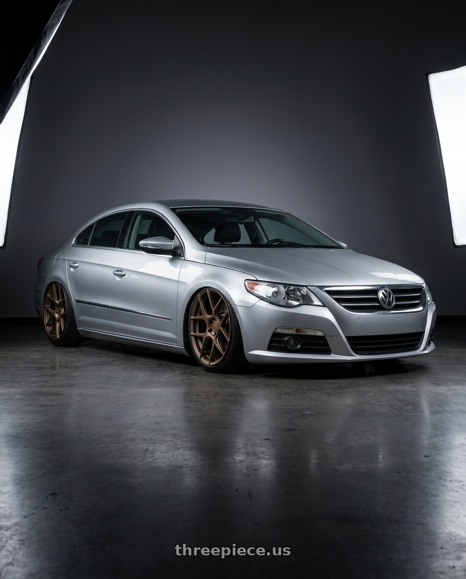 2015 Volkswagen CC with Aodhan AFF2 5x112 19x8.5+35 Matte Bronze wheels
