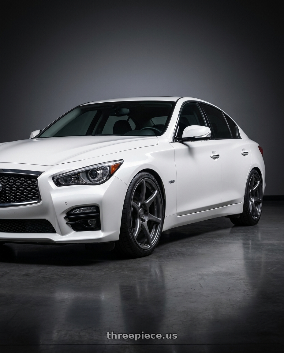 2020 Infiniti Q50 with Kansei K11G Tandem 5x114.3 19x10.5 12 Gunmetal wheels