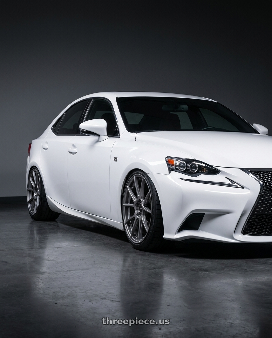 2016 Lexus is 350 f with Enkei TS-V 5x114.3 18x9.5+15 Storm Grey wheels