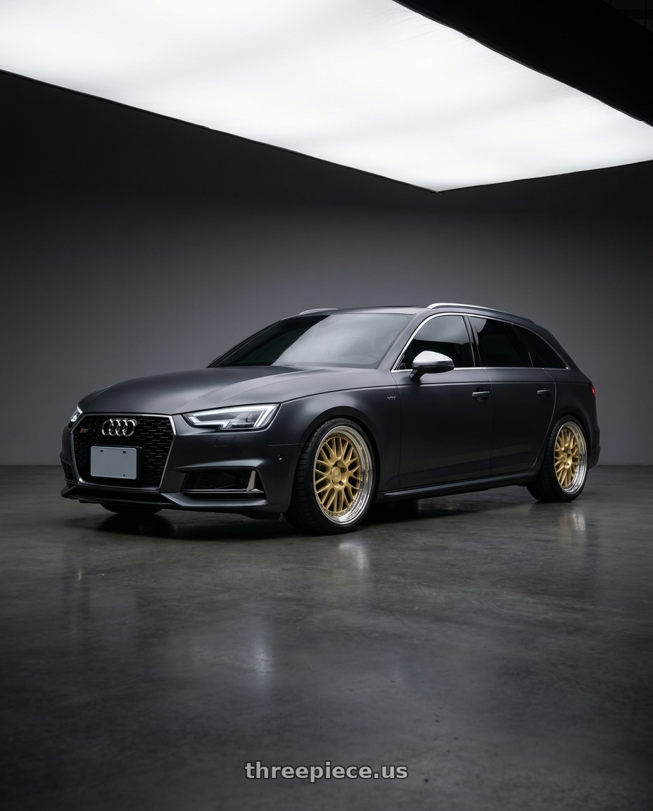 2017 Audi S4 Avant B9 with Work Brombacher Mesh wheels