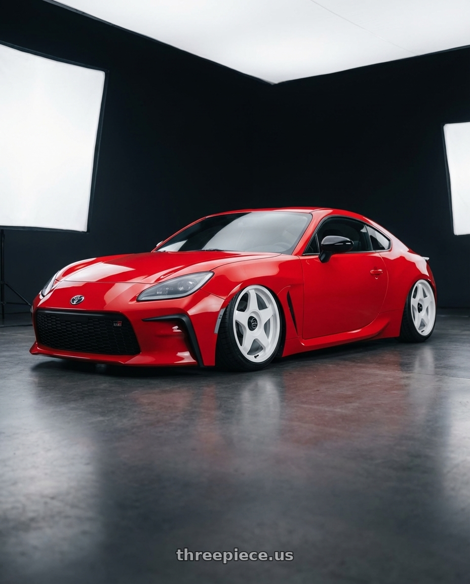 2024 Toyota GR86 with fifteen52 CHICANE 5x114.3 / 5x100 18x8.5 +35 RALLY WHITE (GLOSS WHITE) wheels