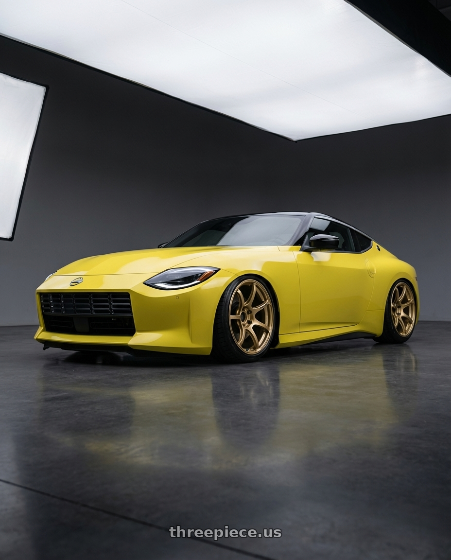 2024 Nissan Z with Advan RGIII 5x114.3 19x9.0+35 Gold wheels