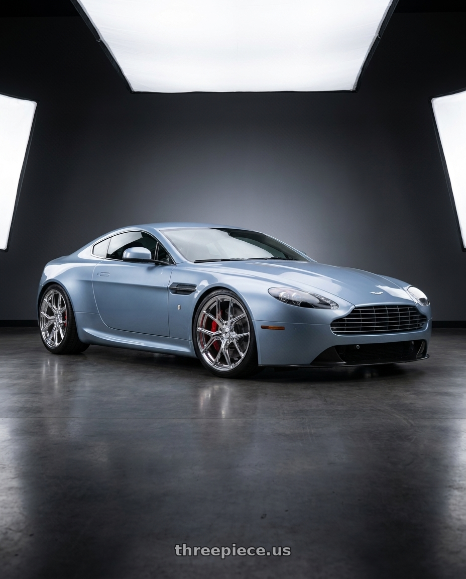 2011 Aston Martin V8 Vantage with Fittipaldi Street FS374C 6x5.50 26x10 +30 Chrome wheels